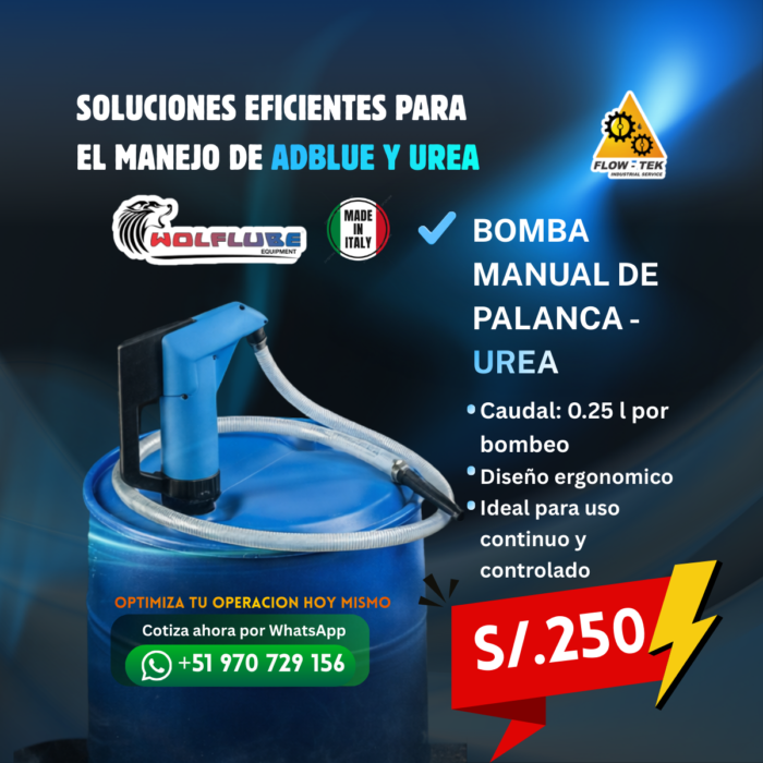87 - Bomba manual de Palanca - Urea BOMBA DE PALANCA PARA UREA