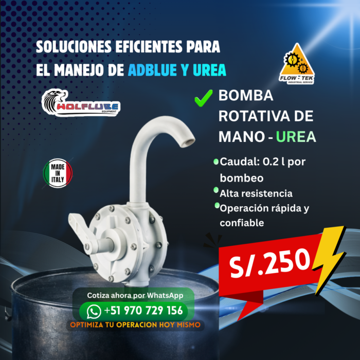 BOMBA ROTATIVA PARA UREA